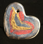 Porcelain Heart Necklace  "Allure"