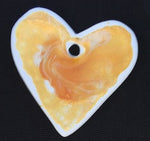 Porcelain Heart Necklace  "Delaney"