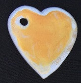 Porcelain Heart Necklace  "Diem"