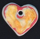Porcelain Heart Necklace  "Dinah"