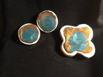 Porcelain Earrings w Pin  "Armelle"