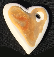 Porcelain Heart Necklace "Ava"