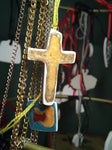 Porcelain Necklace "Cross"