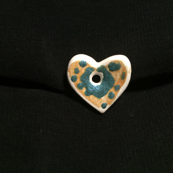 Porcelain Heart Necklace  "Corinna"