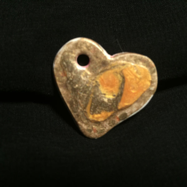 Porcelain Heart Necklace  "Danica"