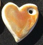 Porcelain Heart Necklace "Isabella"
