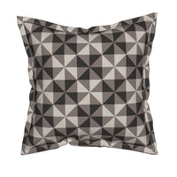Aria Square Throw Pillow With Flange Detail, 19" X 19"