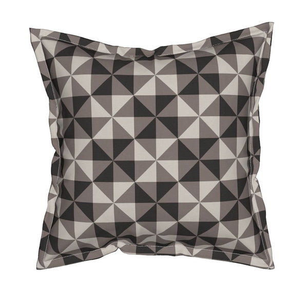 Aria Square Throw Pillow With Flange Detail, 19" X 19"