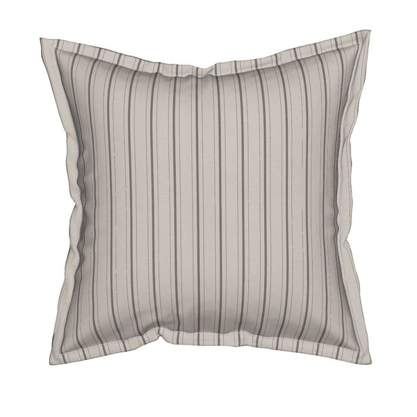 Aria Square Throw Pillow With Flange Detail, 19" X 19"