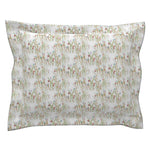 Grassy Pillow Sham with Flanged Detail