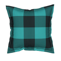 Beatrix Square Throw Pillow With Flange Detail, 19" X 19"