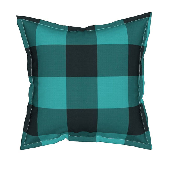 Beatrix Square Throw Pillow With Flange Detail, 19" X 19"