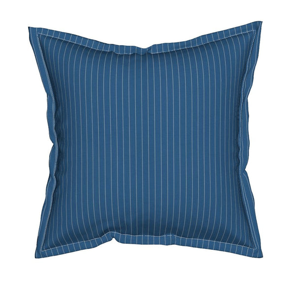Sylph Square Throw Pillow With Flange Detail, 19" X 19"