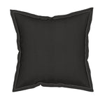 Aria Square Throw Pillow With Flange Detail, 19" X 19"