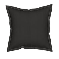 Aria Square Throw Pillow With Flange Detail, 19" X 19"