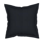Belle Square Throw Pillow With Flange Detail, 19" X 19"