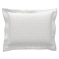 Flower Pillow Sham with Flanged Detail