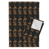 Gold Rose Linen Tea Towels (Set of 2)