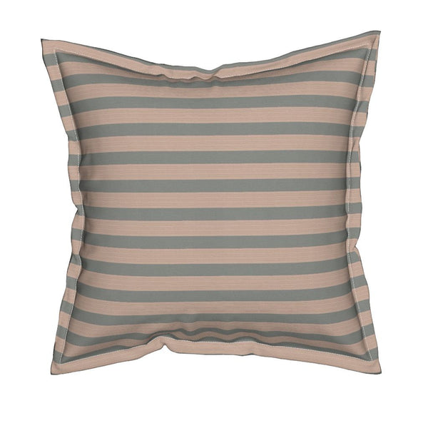 Zeal Square Throw Pillow With Flange Detail, 19" X 19"