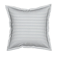 Fad Square Throw Pillow With Flange Detail, 19" X 19"