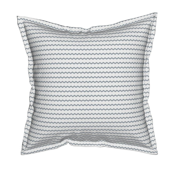 Fad Square Throw Pillow With Flange Detail, 19" X 19"