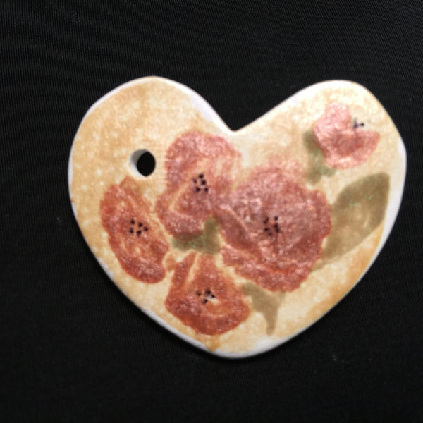 Porcelain Heart Necklace  "Cora"