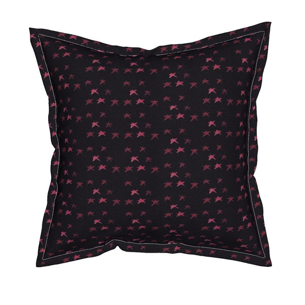 Crush Square Throw Pillow With Flange Detail, 19" X 19"