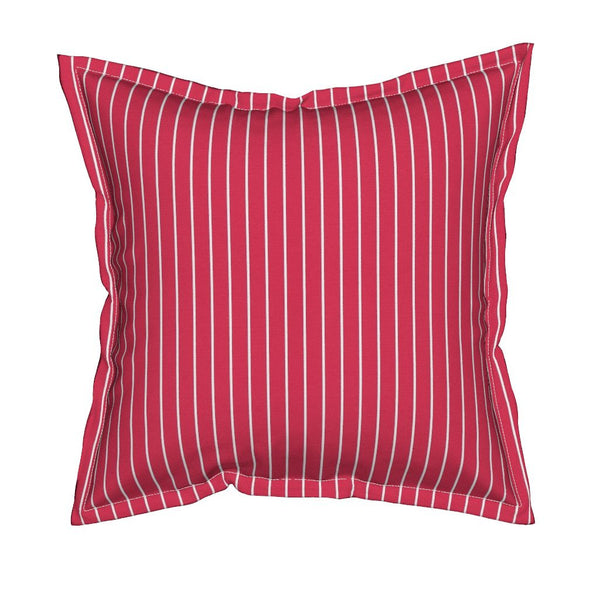 Luxury Square Throw Pillow With Flange Detail, 19" X 19"