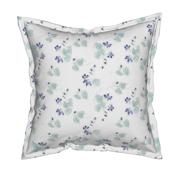 Posh Throw Pillow With Flange Detail, 19" X 19"