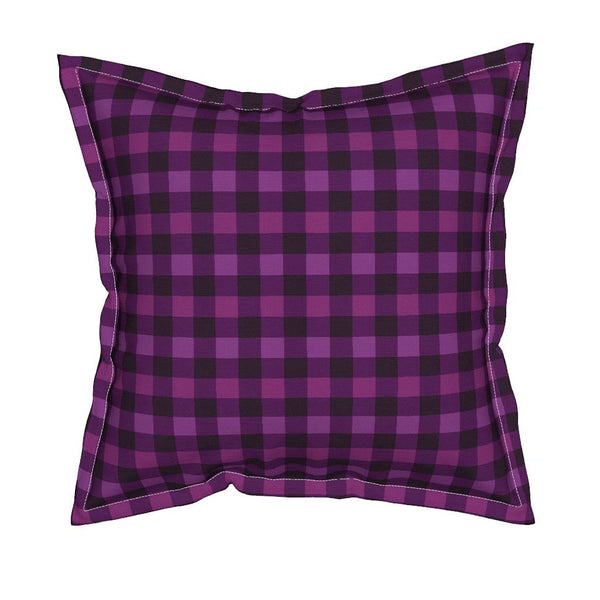 Partial Square Throw Pillow With Flange Detail, 19" X 19"