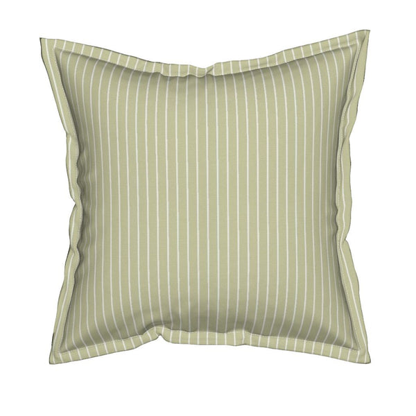Honey Square Throw Pillow With Flange Detail, 19" X 19"
