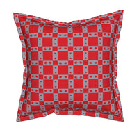 Annabel Square Throw Pillow With Flange Detail, 19" X 19"