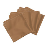 Gold Rose Cloth Dinner Napkins (Set of 4)