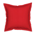 Annabel Square Throw Pillow With Flange Detail, 19" X 19"