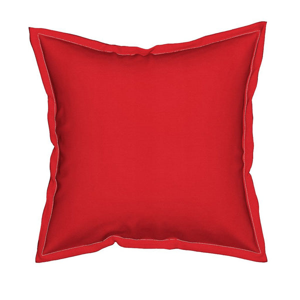 Annabel Square Throw Pillow With Flange Detail, 19" X 19"