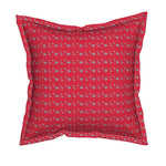Annabel Square Throw Pillow With Flange Detail, 19" X 19"