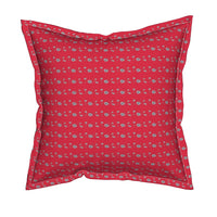 Annabel Square Throw Pillow With Flange Detail, 19" X 19"